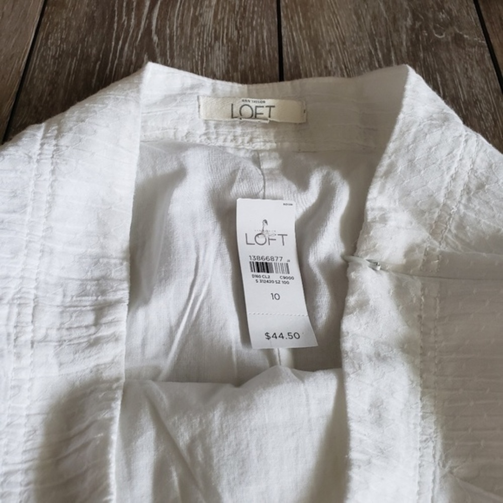 LOFT‎ White skirt womens size10 - Picture 2 of 3